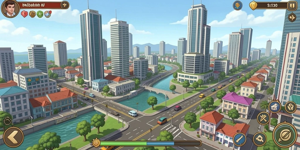 Tangkapan layar dengan teman-teman dalam mode multiplayer.