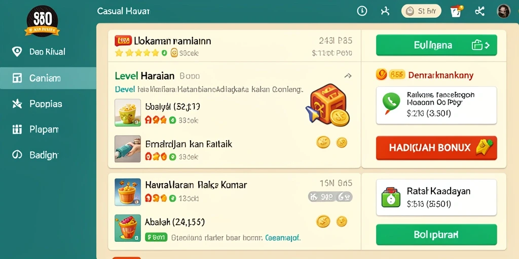 Screenshot dengan momen seru saat pemain mengatasi rintangan yang menantang.