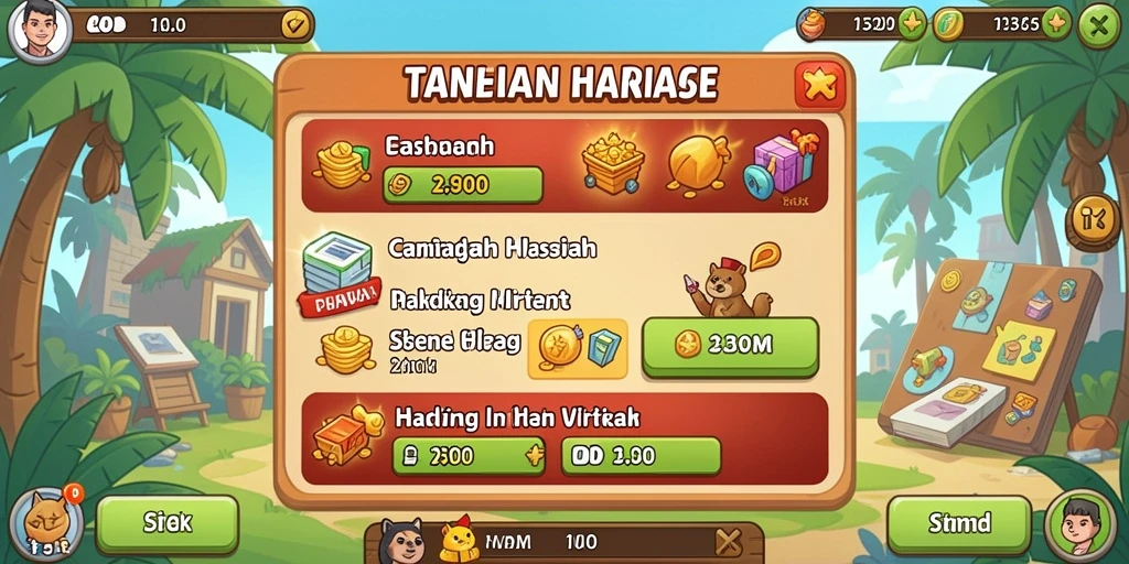 Tangkapan layar menggambarkan grafis menawan dalam lingkungan permainan.
